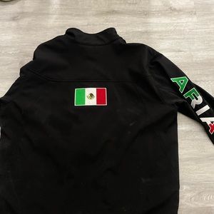 Black ARIAT Mexican flag jacket size XL